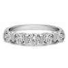 0.33 Carat Five Stone Wide Bar Set Wedding Band