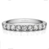 0.5 Carat Double Shared Prong Thin Wedding Band