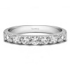 0.25 Carat Seven Stone Common Prong Wedding Ring