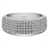 0.48 Carat Multi Row Common Prong Wedding Ring