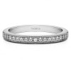 0.26 Carat Seventeen Stone Millgrained Pave Set Wedding Ring