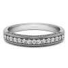 0.15 Carat Vintage Millgrain Filigree Wedding Band