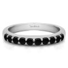 0.2 Carat Black Common Prong Set Wedding Ring