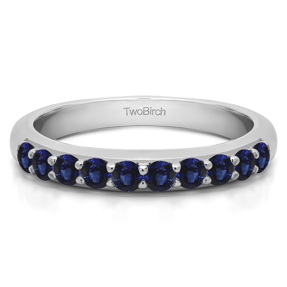 0.2 Carat Sapphire Common Prong Set Wedding Ring