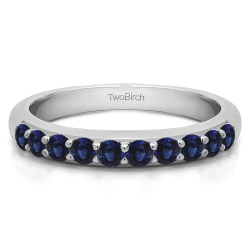 0.2 Carat Sapphire Common Prong Set Wedding Ring