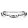 0.17 Ct. Delicate Contour Matching Wedding Ring