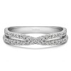0.46 Carat Pave Cross Over Ring