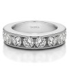 0.25 Carat 10 Stone Open Ended Channel Set Wedding Ring