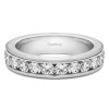0.24 Carat Twelve Stone Channel Set Straight Wedding Ring