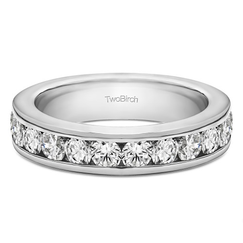 0.24 Carat Twelve Stone Channel Set Straight Wedding Ring