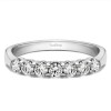 0.25 Carat Seven Stone Shared Prong Tapered Shank Wedding Ring