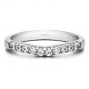 0.25 Ct. Ten Stone Curved Prong Set Wedding Ring