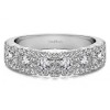 0.84 Carat Alternating Small and Large Round Wedding Ring