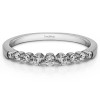 0.33 Carat Thin Shared Prong Wedding Band