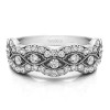 0.88 Carat Pave Set Millgrained Infinity Wedding Ring