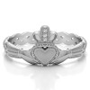 0.02 Carat Celtic Claddagh Wedding Ring