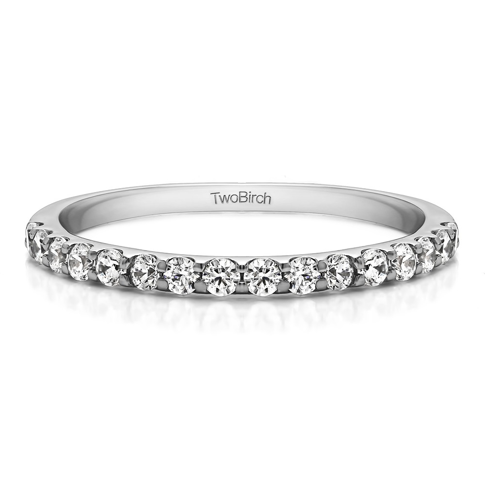 0.48 Carat Double Shared Prong Wedding Band