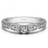 0.33 Ct. Vintage Engraved Curved Ring